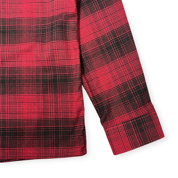 NEW Lululemon Masons Peak Flannel SIZE L XL Red Plaid Button Up Shirt NWOT - Picture 11 of 11